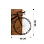 Wallity Bisiklet Accesorio decorativo de pared Negro y Nogal
